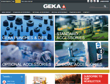 Tablet Screenshot of geka-tools.com
